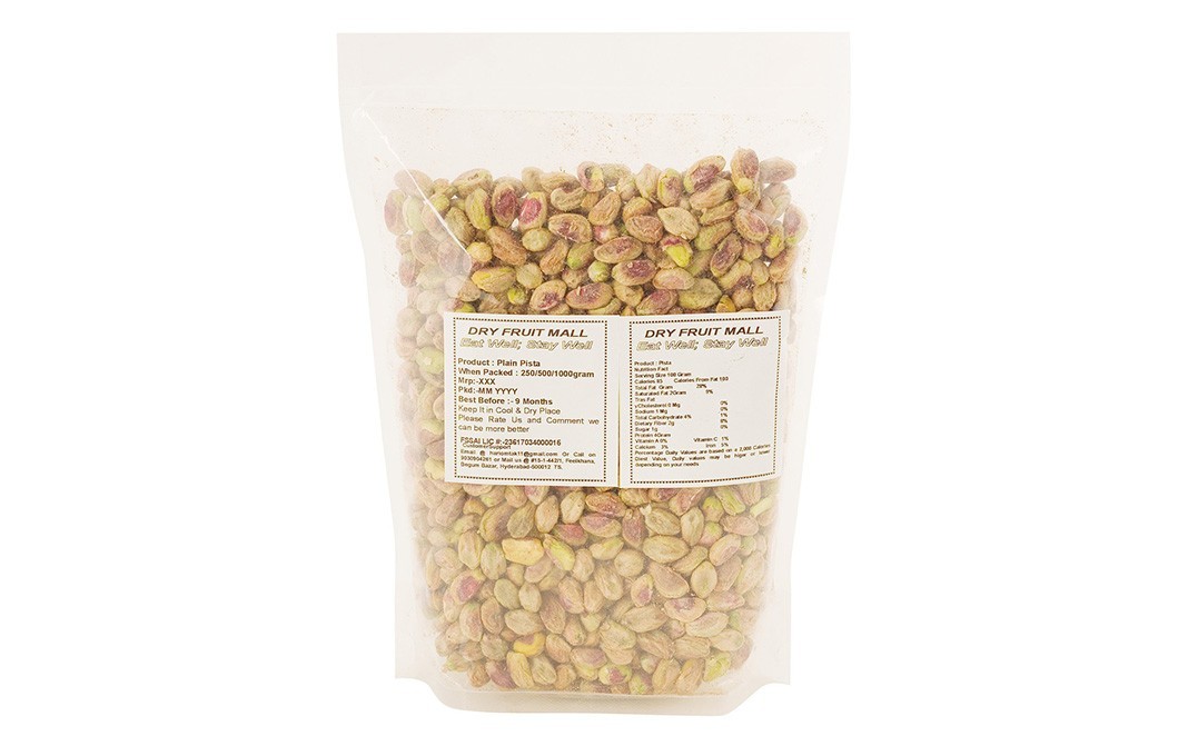 Sainik's Dry Fruit Mall Pistachios    Pack  250 grams